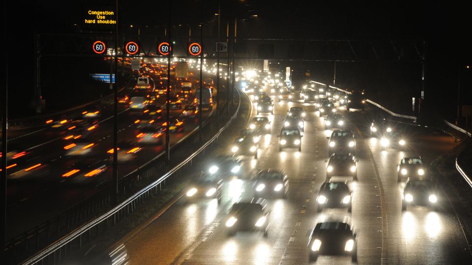 Vehicle recovery truck at night in Luton